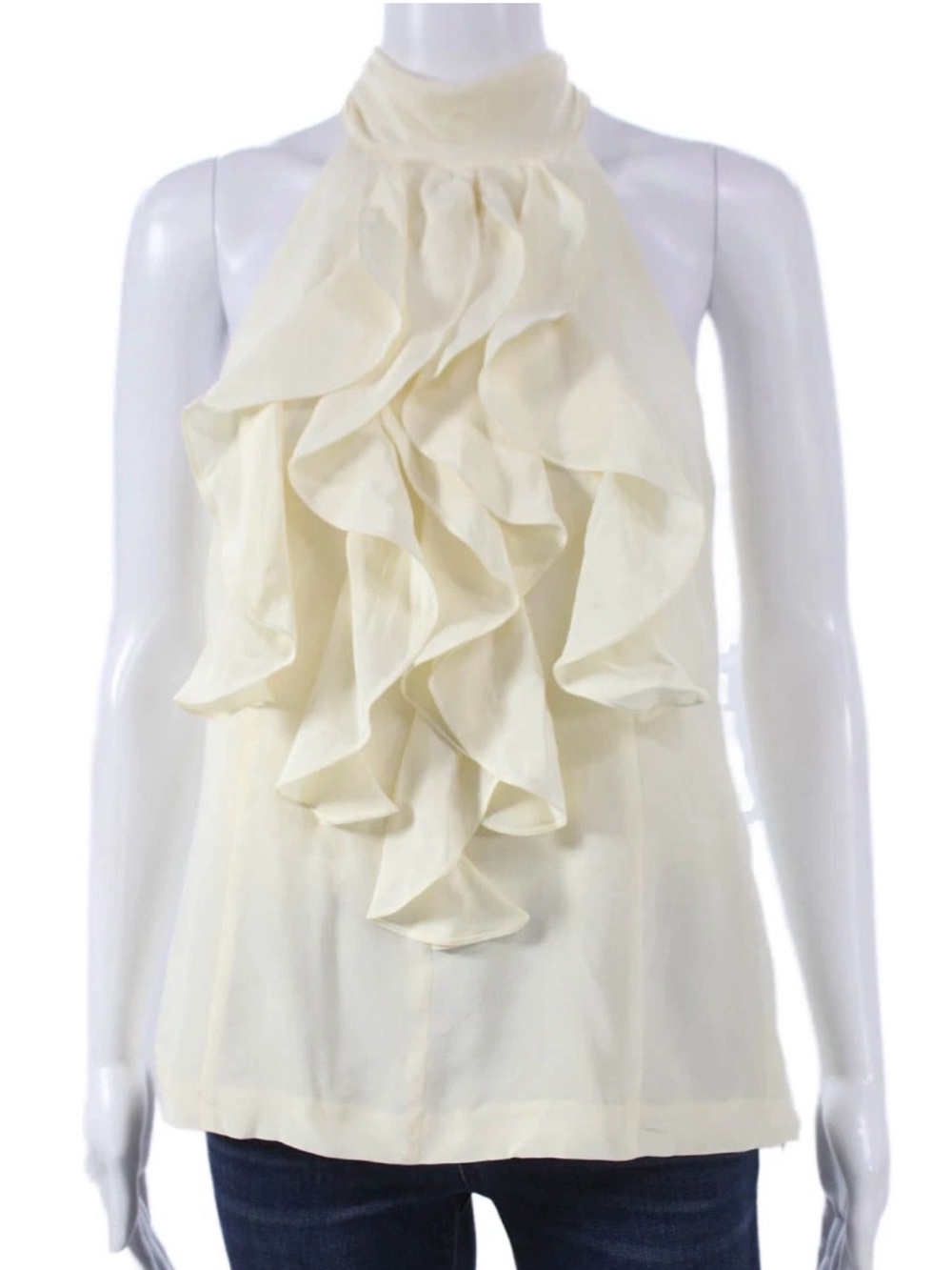 Trina Turk Cream Blouse LIKE NEW! Size S!
